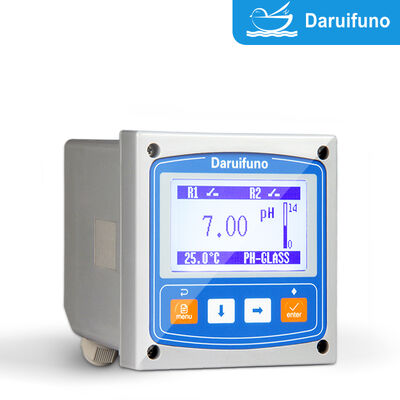 Controller pH ORP con due relè SPST 3A 250V AC Allarme Alto Basso Controllo Dosaggio Montaggio a Pannello Analizzatore pH ORP